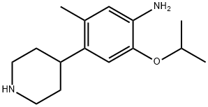 2-异丙氧基-5-甲基-4-哌啶-苯胺 结构式