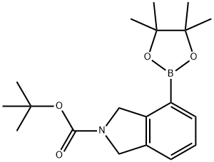 N-BOC-ISOINDOLINE-4-BORONIC ACID, PINACOL ESTER 结构式