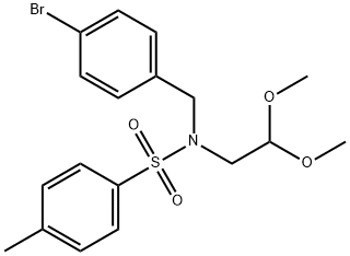 N-(4-broMobenzyl)-N-(2,2-diMethoxyethyl)-4-MethylbenzenesulfonaMide 结构式