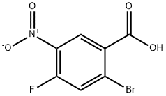2-溴-4-氟-5-硝基苯甲酸 结构式