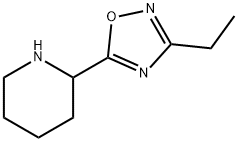 2-(3-乙基-1,2,4-恶二唑-5-基)哌啶 结构式