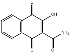 1,4-二氢-3-羟基-1,4-二氧代-2-萘甲酰胺 结构式