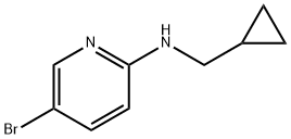 5-bromo-N-(cyclopropylmethyl)pyridin-2-amine 结构式