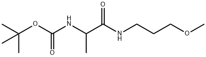 tert-Butyl N-{1-[(3-Methoxypropyl)carbaMoyl]ethyl}carbaMate 结构式