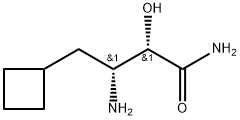 (2S,3R)-3-aMino-4-cyclobutyl-2-hydroxybutanaMide 结构式