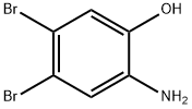 2-氨基-4,5-二溴苯酚 结构式