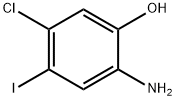 2-氨基-5-氯-4-碘苯酚 结构式