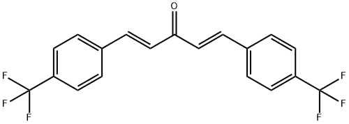 TRANS,TRANS-1,5-BIS[4-(TRIFLUOROMETHYL)PHENYL]-1,4-PENTADIEN-3-ONE 结构式