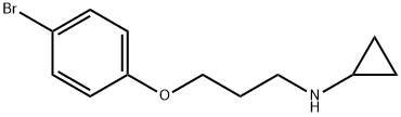 N-(3-(4-溴苯氧基)丙基)环丙胺 结构式