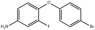 4-(4-溴苯氧基)-3-氟苯胺 结构式