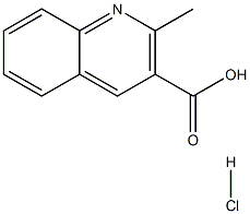 2-Methylquinoline-3-carboxylic acid hydrochloride 结构式