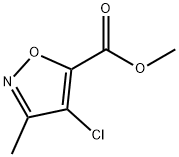 4-氯-3-甲基异噁唑-5-羧酸甲酯 结构式