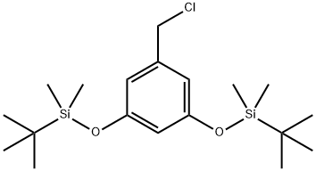 1-(氯甲基)-3,5-二[[(叔丁基)二甲基硅烷基]氧基]苯 结构式