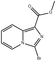 3-溴咪唑并[1,5-A]吡啶-1-羧酸甲酯 结构式