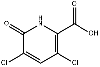 3,5-二氯-6-羟基-2-吡啶羧酸 结构式