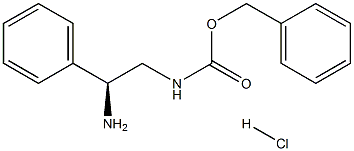 (S)-(2-氨基-2-苯基-乙基)-氨基甲酸苄酯 结构式