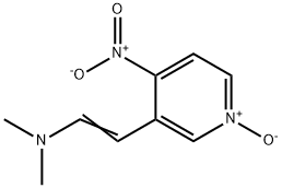 3-[2-(二甲氨基)乙烯基]-4-硝基吡啶-1-氧化物 结构式