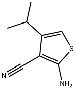 2-aMino-4-isopropylthiophene-3-carbonitrile 结构式