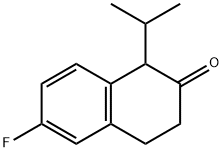 6-FLUORO-1-ISOPROPYL-3,4-DIHYDRONAPHTHALEN-2(1H)-ONE 结构式