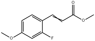 Methyl 2-fluoro-4-MethoxycinnaMate 结构式