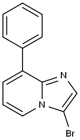 3-溴-8-苯基咪唑并[1,2-A]吡啶 结构式