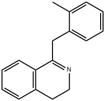 1-(2-甲基苄基)-3,4-二氢异喹啉 结构式