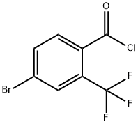 4-溴-2-(三氟甲基)苯甲酰氯 结构式