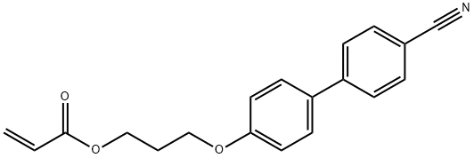 3-[(4'-氰基联苯-4-基)氧基]丙基 2-丙烯酸酯 结构式