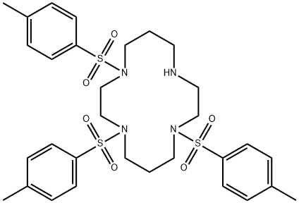 1,4,8-对甲苯磺酰基-1,4,8,11-四氮杂环十四烷 结构式