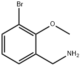 (3-溴-2-甲氧基苯基)甲胺 结构式