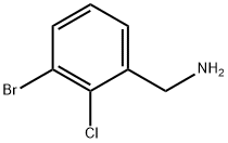 (3-溴-2-氯苯基)甲胺 结构式