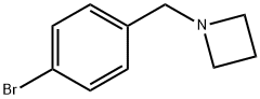 1-(4-溴苄基)氮杂环丁烷 结构式