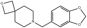 7-(benzo[d][1,3]dioxol-5-ylMethyl)-2-oxa-7-azaspiro[3.5]nonane 结构式