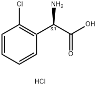 R-2-氯苯甘氨酸盐酸盐 结构式