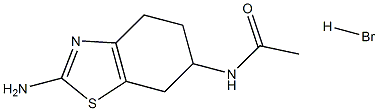 N-(2-氨基-4,5,6,7-四氢-6-苯并噻唑基)乙酰胺单氢溴酸盐 结构式