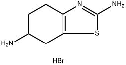 4,5,6,7-四氢苯并噻唑-2,6-二胺二氢溴酸盐 结构式