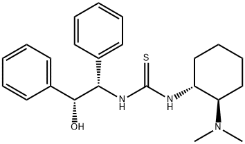 [N-[(1R,2R)-2-(二甲基氨基)环己基]-N'-[(1S,2R)-2-羟基-1,2-二苯基乙基]硫脲] 结构式