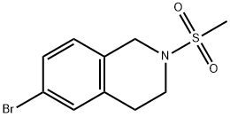 6 - 溴-2 - 甲磺酰基-1,2,3,4 - 四氢异喹啉 结构式