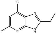 3H-IMidazo[4,5-b]pyridine, 7-chloro-2-ethyl-5-Methyl 结构式