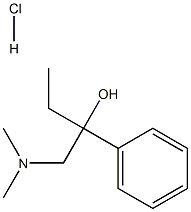 ALPHA-(二甲基氨基甲基)-ALPHA-乙基苄醇盐酸盐 结构式