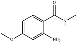 2-氨基-4-甲氧基-N-甲基苯甲酰胺 结构式