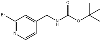 4-(N-BOC-aMinoMethyl)-2-BroMopyridine 结构式