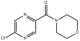 (5-氯吡嗪-2-基)(N-吗啉基)甲酮 结构式