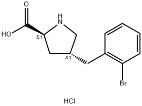 2-溴苄基-L-脯氨酸盐酸盐 结构式