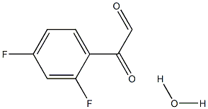 2,4-二氟苯基乙二醛水合物 结构式