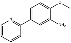 2-甲氧基-5-(吡啶-2-基)苯胺 结构式