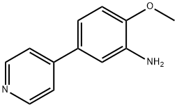 2-甲氧基-5-(吡啶-4-基)苯胺 结构式