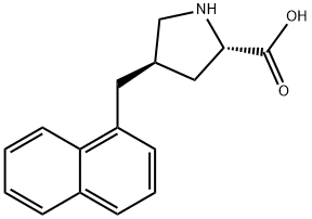 L-萘基脯氨酸 结构式
