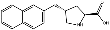 反-4-(2-萘基)-L-脯氨酸 结构式