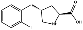 (2S,4R)-4-(2-碘苄基)吡咯烷-2-羧酸 结构式